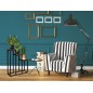 Suport de flori rustic, 3 rafturi inaltimi diferite, constructie otel, placi 17x17 cm