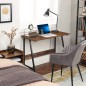 Birou pentru laptop, cadru otel si blat in stil rustic, maxim 25 kg, negru/stejar Birou pentru laptop, cadru otel si blat in stil rustic, maxim 25 kg, negru/stejar