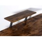 Birou de colt, blat rustic laminat, raft suplimentar, organizator textil, 75x130x48 cm, cadru otel Birou de colt, blat rustic laminat, raft suplimentar, organizator textil, 75x130x48 cm, cadru otel