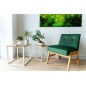 Suport metalic pentru flori, raft laminat in culoarea stejarului, maxim 10 kg, inaltime 42.5 cm