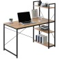 Birou stil industrial, 3 rafturi laterale, blat laminat 120x60x1,5 cm, constructie otel Birou stil industrial, 3 rafturi laterale, blat laminat 120x60x1,5 cm, constructie otel