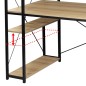 Birou stil industrial, 3 rafturi laterale, blat laminat 120x60x1,5 cm, constructie otel Birou stil industrial, 3 rafturi laterale, blat laminat 120x60x1,5 cm, constructie otel