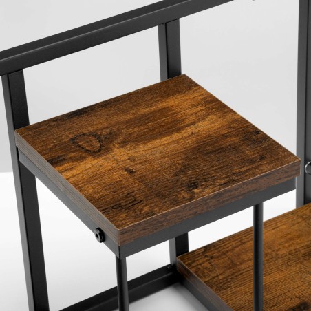 Suport de flori cu 3 polite laminate, raft 17x17 cm, maxim 15 kg, montare perete