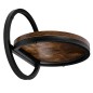 Suport suspendat pentru flori, Ebro Rustic, sustine maxim 5 kg, raft 26 cm, placa laminata, cadru otel