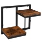 Suport de flori suspendat, 2 polite in stil rustic, stejar invechit, 28 x 32.5 cm Suport de flori suspendat, 2 polite in stil rustic, stejar invechit, 28 x 32.5 cm