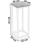 Suport plante tip coloana, inaltime 63 cm, etajera 24x24 cm, sarcina maxima 10 kg Suport plante tip coloana, inaltime 63 cm, etajera 24x24 cm, sarcina maxima 10 kg