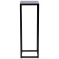 Stand metalic Piatto, depozitare plante si flori, tip coloana, inaltime 60 cm, stil minimalist, negru mat