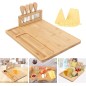 Tava gustari, set 4 ustensile branzeturi, lemn de bambus, 35,5x28x1,7 cm Tava gustari, set 4 ustensile branzeturi, lemn de bambus, 35,5x28x1,7 cm