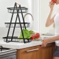 Cos metalic de depozitare, 3 nivele, inaltime totala 46,5 cm, utilizare universala