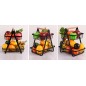 Cos depozitare fructe, 2 nivele, inaltime 29 cm, design modern, otel si maner lemn Cos depozitare fructe, 2 nivele, inaltime 29 cm, design modern, otel si maner lemn