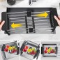 Cos scurgere fructe si legume, design telescopic 28-43 cm, otel si plastic Cos scurgere fructe si legume, design telescopic 28-43 cm, otel si plastic