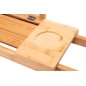 Raft din bambus pentru baie, glisant, lungime 50-85 cm, suporturi pahare, natur Raft din bambus pentru baie, glisant, lungime 50-85 cm, suporturi pahare, natur