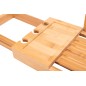 Raft din bambus pentru baie, glisant, lungime 50-85 cm, suporturi pahare, natur Raft din bambus pentru baie, glisant, lungime 50-85 cm, suporturi pahare, natur