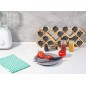 Raft condimente, set cu 18 borcanase, pozitionare verticala/orizontala, bambus, 19x10x45 cm Raft condimente, set cu 18 borcanase, pozitionare verticala/orizontala, bambus, 19x10x45 cm