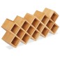 Raft condimente, set cu 18 borcanase, pozitionare verticala/orizontala, bambus, 19x10x45 cm Raft condimente, set cu 18 borcanase, pozitionare verticala/orizontala, bambus, 19x10x45 cm