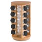 Stand condimente, rotativ la 360 grade, 20 borcanase 100 ml, inaltime 36 cm, bambus Stand condimente, rotativ la 360 grade, 20 borcanase 100 ml, inaltime 36 cm, bambus