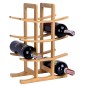 Raft pentru vin, depozitare 12 sticle, lemn de bambus, design modern Raft pentru vin, depozitare 12 sticle, lemn de bambus, design modern