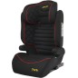Scaun auto cu ISOFIX, tetiera reglabila, 100-150 cm, centura in 3 puncte, FWF, negru/rosu