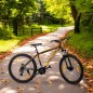 Bicicleta MTB, roti 27.5 inch, 21 viteze, schimbator Shimano, frane pe disc, negru-portocaliu Bicicleta MTB, roti 27.5 inch, 21 viteze, schimbator Shimano, frane pe disc, negru-portocaliu