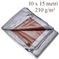Prelata ranforsata 10x15 m, polietilena 210g/mp, inele metalice, impermeabila, protectie UV+ si inghet Prelata ranforsata 10x15 m, polietilena 210g/mp, inele metalice, impermeabila, protectie UV+ si inghet