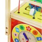 Premergator din lemn, cub educativ multifunctional, inaltime reglabila, 33x34x45,5-48 cm