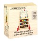 Premergator din lemn, cub educativ multifunctional, inaltime reglabila, 33x34x45,5-48 cm