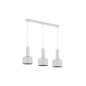Lampa suspendata 3 LED-uri, soclu E27, IP20, baza 600x50x20 mm, alb
