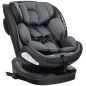 Scaun auto rotativ, model Bari, 0-36 kg, i-Size, 360 grade, R129, tetiera reglabila, ISOFIX, negru-gri Scaun auto rotativ, model Bari, 0-36 kg, i-Size, 360 grade, R129, tetiera reglabila, ISOFIX, negru-gri