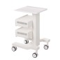 Dulap cosmetic mobil, 2 compartimente depozitare, usi magnetice, 70x36.5x48 cm, metal/plastic, alb Dulap cosmetic mobil, 2 compartimente depozitare, usi magnetice, 70x36.5x48 cm, metal/plastic, alb