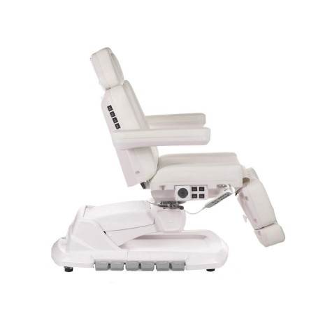Fotoliu cosmetic electric cu incalzire, telecomanda, reglare inaltime, spatar, suport picioare, latime totala 84 cm, piele eco