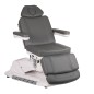 Fotoliu cosmetic electric reglabil, cu incalzire, telecomanda, lungime 184-206 cm, sarcina maxima 160 kg, piele eco gri