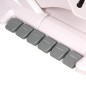 Fotoliu cosmetic electric reglabil, cu incalzire, telecomanda, lungime 184-206 cm, sarcina maxima 160 kg, piele eco gri