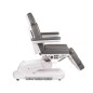 Fotoliu cosmetic electric reglabil, cu incalzire, telecomanda, lungime 184-206 cm, sarcina maxima 160 kg, piele eco gri
