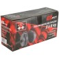 Set 2 gantere cauciucate reglabile 8kg, maner antialunecare, negru Set 2 gantere cauciucate reglabile 8kg, maner antialunecare, negru