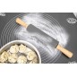 Set patiserie, sucitor si plansa din silicon pentru aluat, suprafata antiderapanta, 50x70 cm