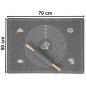Set patiserie, sucitor si plansa din silicon pentru aluat, suprafata antiderapanta, 50x70 cm