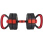 Set fitness 3in1 10kg, Kettlebell, gantera, manere prindere, negru Set fitness 3in1 10kg, Kettlebell, gantera, manere prindere, negru