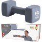 Gantera neopren Pure 2 Improve 6 kg, material antiderapant, gri