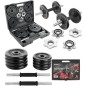 Gantere reglabile metal 19kg, maner ergonomic, negru Gantere reglabile metal 19kg, maner ergonomic, negru