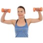Set 2 gantere cauciucate Enero Fit 1kg, maner ergonomic, roz Set 2 gantere cauciucate Enero Fit 1kg, maner ergonomic, roz