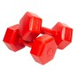 Set 2 gantere cauciucate Enero Fit 3 kg, maner ergonomic, rosu Set 2 gantere cauciucate Enero Fit 3 kg, maner ergonomic, rosu