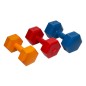 Set 2 gantere cauciucate Enero Fit 3 kg, maner ergonomic, rosu Set 2 gantere cauciucate Enero Fit 3 kg, maner ergonomic, rosu