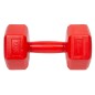 Set 2 gantere cauciucate Enero Fit 3 kg, maner ergonomic, rosu Set 2 gantere cauciucate Enero Fit 3 kg, maner ergonomic, rosu