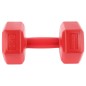 Set 2 gantere cauciucate Enero Fit 3 kg, maner ergonomic, rosu Set 2 gantere cauciucate Enero Fit 3 kg, maner ergonomic, rosu