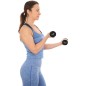 Set 6 gantere cauciucate Enero Fit, 12kg, maner ergonomic, suport inclus, multicolor Set 6 gantere cauciucate Enero Fit, 12kg, maner ergonomic, suport inclus, multicolor