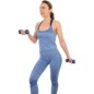 Set 6 gantere cauciucate Enero Fit, 12kg, maner ergonomic, suport inclus, multicolor Set 6 gantere cauciucate Enero Fit, 12kg, maner ergonomic, suport inclus, multicolor