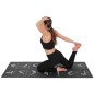 Saltea pentru antrenament yoga, impermeabila, 170x60x0,5 cm, negru Saltea pentru antrenament yoga, impermeabila, 170x60x0,5 cm, negru