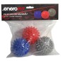 Set 3 mingi pentru masaj, universale, relaxeaza musculatura, 7cm, multicolor Set 3 mingi pentru masaj, universale, relaxeaza musculatura, 7cm, multicolor