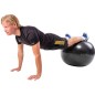 Minge fitness gonflabila 75cm, material aderent, sarcina maxima 150kg , negru Minge fitness gonflabila 75cm, material aderent, sarcina maxima 150kg , negru