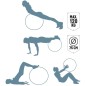 Minge fitness gonflabila 75cm, material aderent, sarcina maxima 120kg, rosu Minge fitness gonflabila 75cm, material aderent, sarcina maxima 120kg, rosu